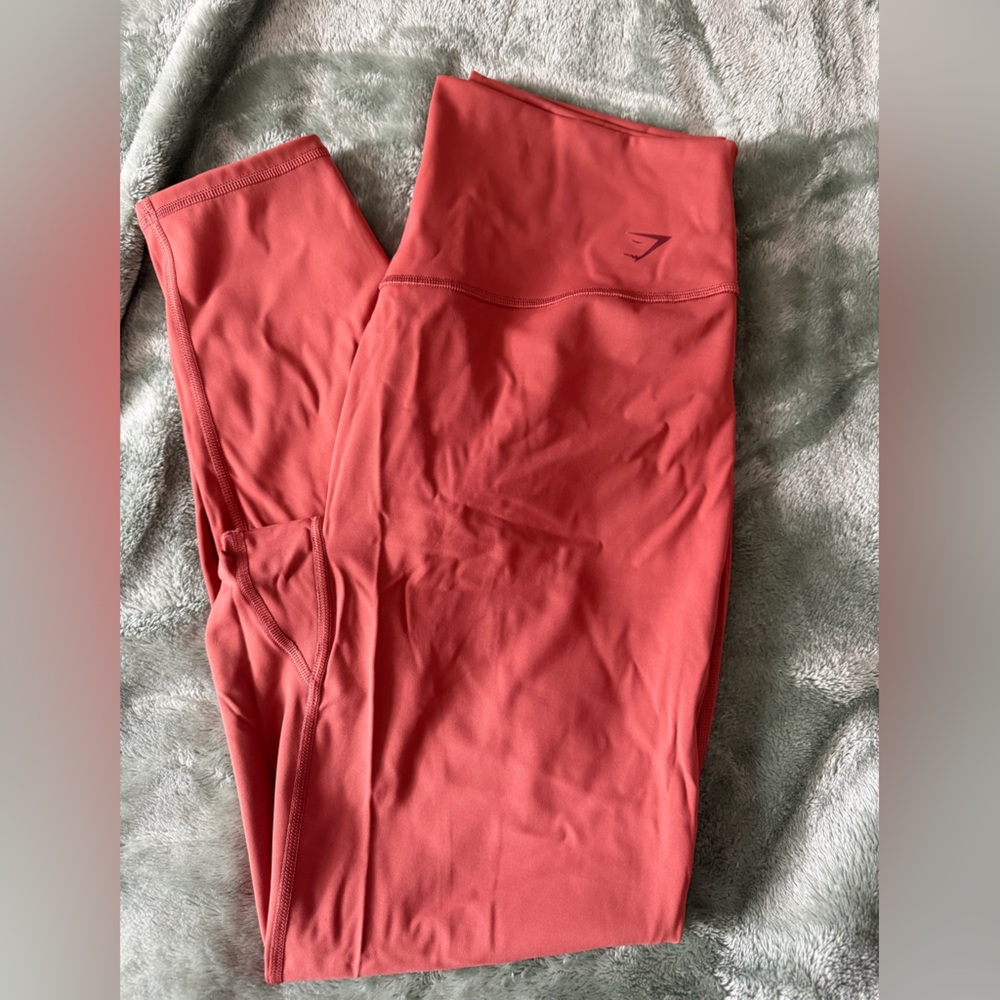 Gymshark Coral Red High-Waist Leggings